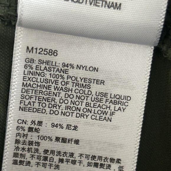 Marmot Shorts Men's 32 Hiking Green Nylon Belted Cargo Arch Rock Pockets - Picture 6 of 8